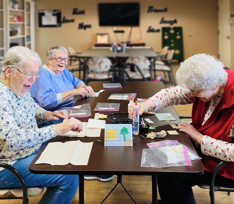 North Point Village | Senior women making crafts