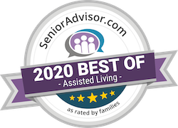 Pegasus Senior Living | SeniorAdvisor.com 2020 Best of Assisted Living award